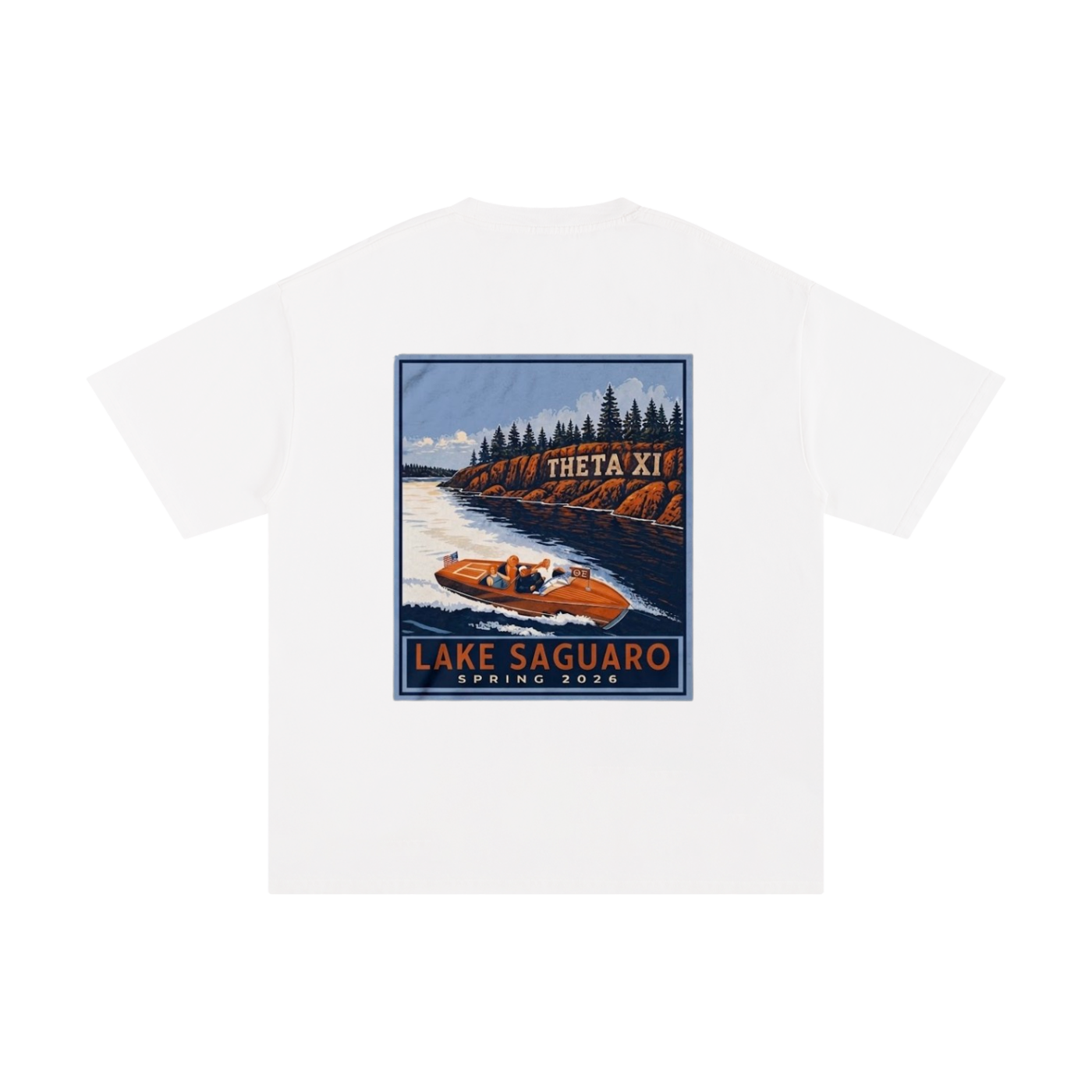 Theta Xi "Lake Saguaro Spring 2026" Retro Tee